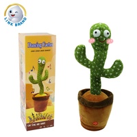 Nuevo Juguete de Peluche de Cactus Bailarín de 32 cm de la Marca LINK, 100% Poliéster, Funciona con Pilas, para Edades de 2 a 13 Años, Gran Venta 2022