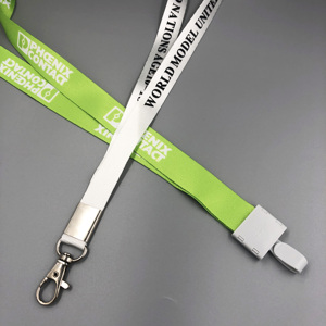 Khuyến Mãi Tùy Chỉnh Logo In <span class=keywords><strong>Polyester</strong></span> Dây Lụa Màn Hình Cổ Dây Đeo Kim Loại Clip An Toàn Ly Khai Tùy Chỉnh Thiết Kế Cao Cấp Sản Phẩm - Product Image 4