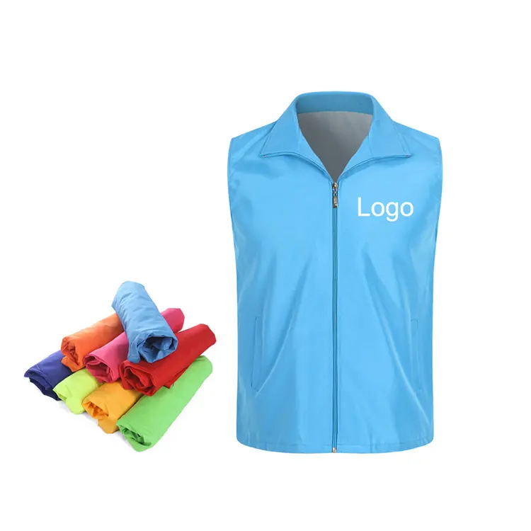 Activity Print Shop Vest Work Volunteer Vests With Custom Logo Printing