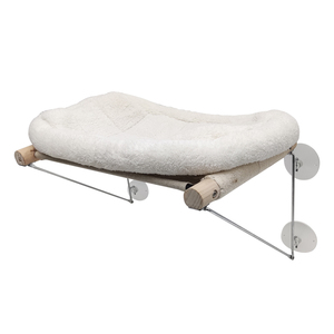 Oem Custom Duurzaam Opvouwbaar E Wassen Houten Sisal Comfortabele Kat Raam Hangmat Huisdier Raam Zitstok Met Canvas Sterke Zuignappen - Product Image 2