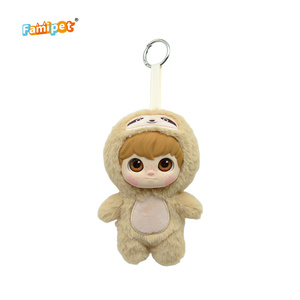 Famipet Fabricante Mayorista Nuevo Lindo Llavero de Peluche con Diseño de Cara de Vinilo, Colgante para Mochila, Juguete - Product Image 3