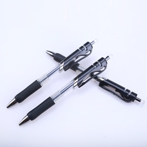 Wholesale Heada Press-Open 0.5mm Black Ink <b>Ballpoint</b> <b>Pens</b> Smooth Soft Rubber Grip Custom Logo Silk Screen Printing Plastic - Product Image 2