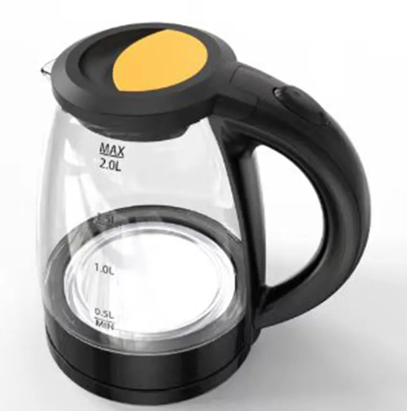 wholesale kettles New design LED light Popular 1.2L good price glass Body Electric Water office home kettle electric