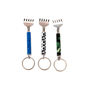 <span class=keywords><strong>Mini</strong></span> ferramenta de massagem manual de aço inoxidável, telescópico, arranhador de costas, costas, arranhão - Product Image 3
