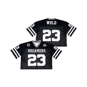 Top venta nueva llegada lujo Boxy Fit gota hombro gráfico Vintage sublimación malla poliéster American Fan Jersey - Product Image 6