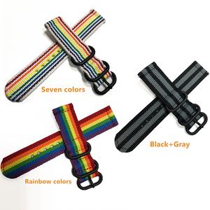 Correa de Reloj Deportiva Ajustable de Nailon de 20 mm y 22 mm para Relojes Inteligentes Samsung Galaxy Gear S3 <span class=keywords><strong>S2</strong></span> Classic y <span class=keywords><strong>Amazfit</strong></span> - Product Image 3