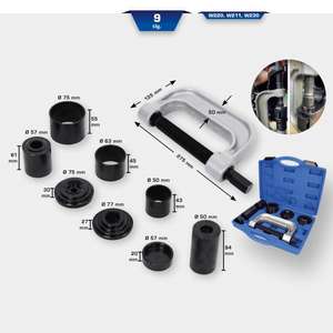 BRILLIANT TOOLS - BT661100 Ensemble d'outils de service de joint à rotule 4 en 1 (9 pièces). -EAN 4042146780978 TRANSMISSION - Product Image 2