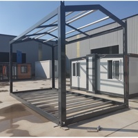 Box In Cameroun Plans d'étage de 40 pieds Maison préfabriquée légère Cadre de conteneur préfabriqué