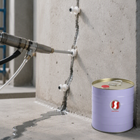 Mastic-colle polyuréthane haute élasticité pour joints d'expansion, écologique, à durcissement à l'eau, anti-fuite, pour la construction