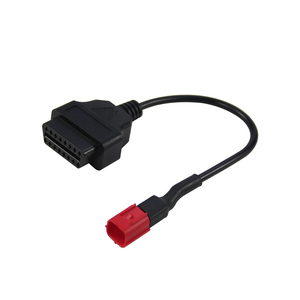 Adaptor Kabel Diagnostik OBD2 OBDII 6 Pin ke 16 Pin Kompatibel dengan Sepeda Motor - Product Image 5