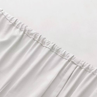 Ensemble de draps en coton 100% - Taille Queen - 4 pièces - 300TC - Tissage satiné - Poche profonde - Durable - Lavable en machine - Personnalisable
