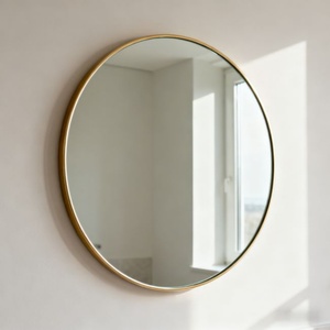 OEM ODM Customized 31.5 Inch Modern Decorative Wall Mounted <b>Mirror</b> Aluminum Alloy Frame and Glass for Hotel Engineering - Product Image 2