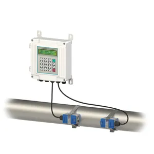 TUF-2000S DN15-DN6000 Uitgang 4-20 Ma RS485 Externe Klem/Plug-In Sensor Soort Muur Gemonteerde Ultrasone flowmeter