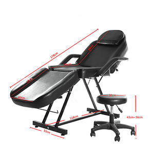 2025 cilt Pu deri rahat mobilya masaj yatakları Spa güzellik yüz yatak Spa Salon kirpik Servicese için - Product Image 3