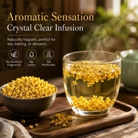 Teh Herbal Bunga Osmanthus Kering Halal - Aroma Intens, Teh Mekar, Minuman Kesehatan, Bahan Baku Sirup