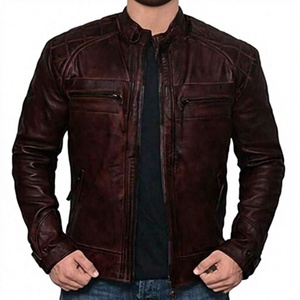 2026 Customized High Quality Eco-Friendly Heated Men's <b>Winter</b> <b>Leather</b> <b>Jackets</b>-High Street Style - Product Image 3