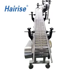 Customized For Bottle Water Processing Conveyor manufacturers Turning Stainless Steel table top Chain Conveyor
