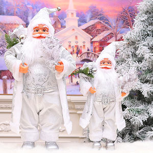 Poupées de Père Noël de 60 cm, décorations de Noël debout pour les fêtes de fin d'année, décoration de la maison, figurines de Père Noël de 24 pouces avec lanterne et sac cadeau - Product Image 5