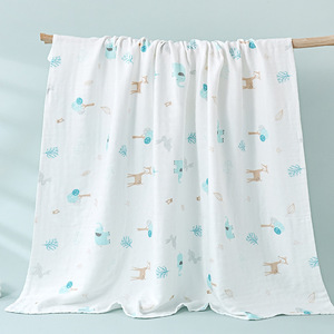 Thời trang biểu tượng tùy chỉnh 4 lớp ấm cúng ngọt ngào Giấc Mơ bé bọc trẻ con bằng tả Muslin bé kết thúc tốt đẹp ném chăn bọc trẻ con bằng tả bọc cho bé - Product Image 6