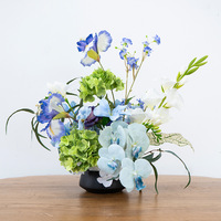 Arrangement floral artificiel de style pastoral pour centre de table, décoration intérieure, vitrine de magasin, accessoires photo, installations artistiques pour centres commerciaux