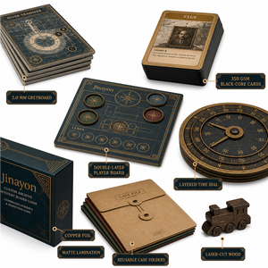 <span class=keywords><strong>Gioco</strong></span> da Tavolo Misterioso Personalizzato con Cartelle Riutilizzabili, Materiali in Cartone, Piastrelle Modulari per Mappe - 2-6 Giocatori - Product Image 3