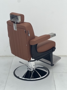 Sillón de <span class=keywords><strong>Barbería</strong></span> Profesional para Hombre, Reclinable, con Rotación de 360 Grados, Altura Ajustable, Construcción de Acero Inoxidable - Product Image 3