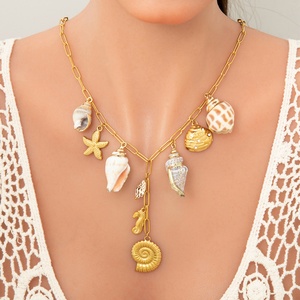 Collar de Acero Inoxidable de Alta Gama con Colgante de Sol y Tarot con Baño de Oro de 18K, Cadena de Eslabones Moderna para Joyería de Otoño e Invierno - Product Image 2