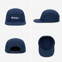 Casquette de course en nylon respirante à 7 panneaux, perforée sur mesure par découpe laser, séchage rapide, vierge, pour camping, fabriquée en usine OEM