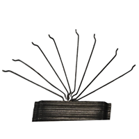 Cinta de alambre estirado en frío de 60mm de alta resistencia para unir barras de fibra de acero en mortero, hormigón, fibra de acero inoxidable