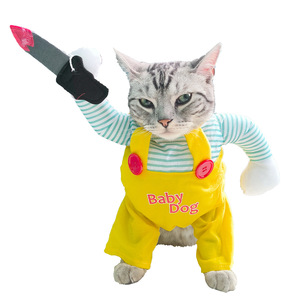 Costume d'Halloween drôle pour animaux de compagnie, vêtements pour chien <span class=keywords><strong>à</strong></span> deux pattes, vêtements pour animaux de compagnie, Halloween pour animaux de compagnie - Product Image 6