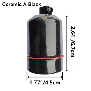 <span class=keywords><strong>Support</strong></span> mural en céramique et métal E27 pour chauffage d'animaux de compagnie, <span class=keywords><strong>lampe</strong></span> <span class=keywords><strong>UVB</strong></span>, <span class=keywords><strong>support</strong></span> de câble pour reptiles et amphibiens - Product Image 2