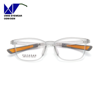 SIZE 50-16-142 Monture de lunettes de sport décontractée pour enfants, ultra-légère, en TR + silicone liquide, antidérapante