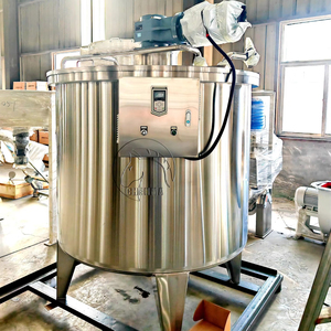 2000L Cấp Thực Phẩm Thép Không Gỉ 304/316L Pha Trộn Tank 20hl Cho Nước Sốt Mứt Nước Sốt Cà Chua Sô Cô La Trộn Xe Tăng - Product Image 1