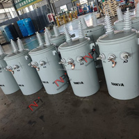 Transformateur monophasé immergé LEINENG pour poteau de distribution 25 50 75 100 167 kVA 11 kV 240 V 480 V pour projets utilitaires