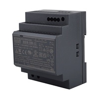 Alimentation électrique sur rail DIN Mean Well HDR 15W 30W 60W 100W 150W, sortie 5V 12V 15V 24V, large plage d'entrée 85-264VAC pour contrôle industriel