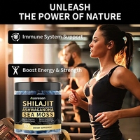 Permen Herbal Shilajit Ashwagandha Ausreson Private Label untuk Meningkatkan Imunitas dan Kualitas Tidur, Alami untuk Dewasa, Grosir Permen Shilajit