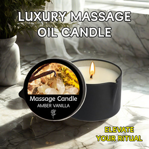 High Quality Fragrance 2 Oz Luxury Vanilla Organic Soy Wax Aromatherapy <strong>Essential</strong> <strong>Oil</strong> Massage <strong>Oil</strong> Bougies <strong>Candles</strong> for Manicure - Product Image 2