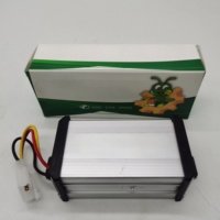 Nouveau convertisseur DC-DC élévateur de tension 60-72V vers 12V pour vélo électrique, en aluminium argenté