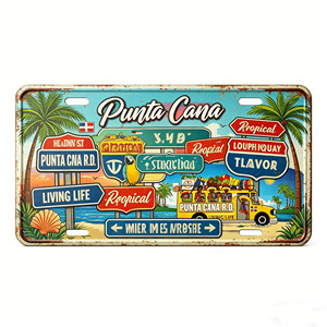 Placas <span class=keywords><strong>de</strong></span> Matrícula Personalizables con Temática <span class=keywords><strong>de</strong></span> Viajes por el <span class=keywords><strong>Mundo</strong></span> - Estilos París, Sakura, Brasil, Jamaica - Accesorios Universales para Decoración <span class=keywords><strong>de</strong></span> Automóviles - Product Image 3