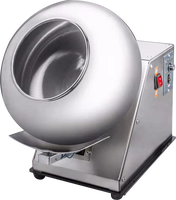 Machine à popcorn miniature en acier inoxydable 304 pour la fabrication de dragées au chocolat, de noix caramélisées et de bonbons enrobés de chocolat, vente pour la maison