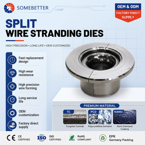แม่พิมพ์ตัดลวดแบบ PCD Split Stranding ของ Somebetter ที่ปรับแต่งได้สำหรับอุตสาหกรรมสายไฟและสายเคเบิลความเร็วสูง - Product Image 1