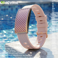 Pulseras Inteligentes JCVital V5 OEM ODM, Pulsera Inteligente para Fitness, Modelo IS013485, con Monitor de Frecuencia Cardíaca Dinámica y Banda Biológica