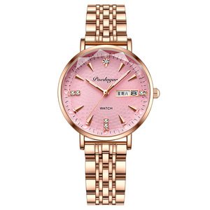 Montre pour femme étanche pour affaires, mouvement Shanghai, boîtier en alliage, bracelet en acier inoxydable, montre à quartz - Product Image 4