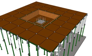 Coffrage vert Coffrage à dénudage précoce <span class=keywords><strong>Dalle</strong></span> plate, solution <span class=keywords><strong>de</strong></span> coffrage en béton, coffrage à ossature en acier - Product Image 2