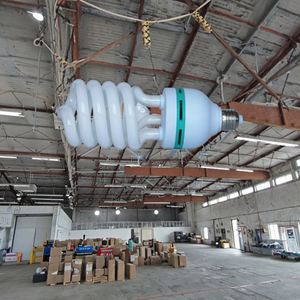 Lampe fluorescente à économie d'énergie à demi-spirale haute puissance 6500K 4100K 2700K 105W E40 CFL pour entrepôt, atelier, base en verre, type E27 - Product Image 1