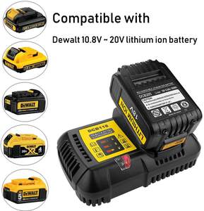 Chargeur de batterie Li-ion de haute qualité à bas prix pour Dewalt 10.8V 14.4V 18V 20V batteries Li-ion de remplacement pour DCB118 DCB115 DCB105 - Product Image 6