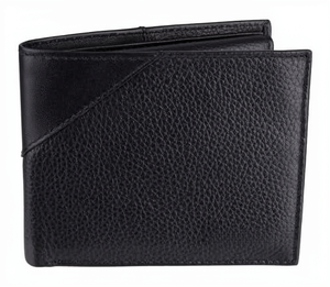 Andong Geometric Zipper Short <b>Wallet</b> Purse <b>for</b> <b>Men</b> Genuine Leather Retro <b>RFID</b> Polyester Lining Fashion Card Holder - Product Image 1