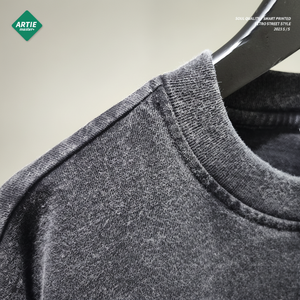 ARTIE Men's Retro White Flame Skull Print <b>T</b>-<b>Shirt</b> Fitness Loose Fit Short Sleeve <b>with</b> Animated Pattern Trendy Style - Product Image 1