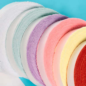 Custom Microfiber <b>Sweatband</b> 10m Long Pile Double Layer For Badminton Tennis Bicycle Handlebars Sweat Absorbent Soft Skin - Product Image 3