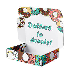 Wholesale Custom Kraft Paper Magnetic Lid Gift <b>Box</b> Recyclable Packaging <b>Box</b> for <b>Bakery</b> Donut Pastry Sweet Food Supplier - Product Image 6